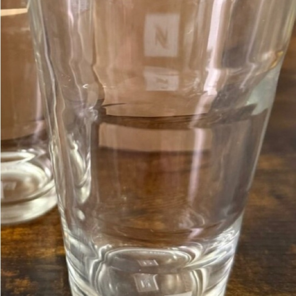 Nespresso Clear Glass Coffee latte  - Set of 6